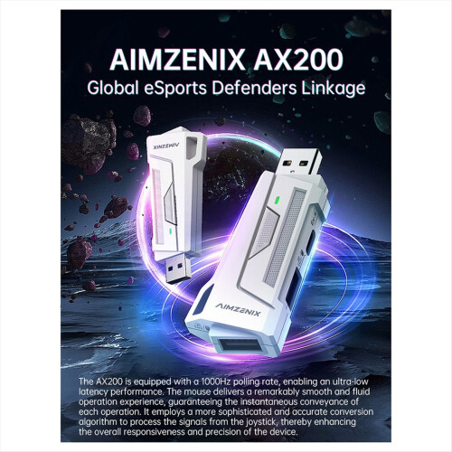 AX200 for Gamwing MIX Blader Keyboard and Mouse Controller Converter Adapter /,1000Hz Reporting Rate 2