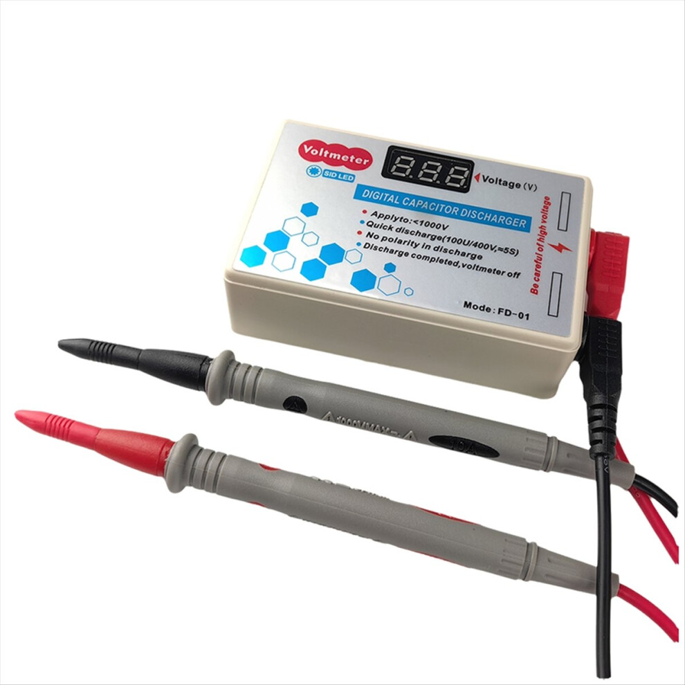 1000V Battery Capacitor Fast Discharge High Voltage Tool Electronic Repair Digital Discharger 4853798073130