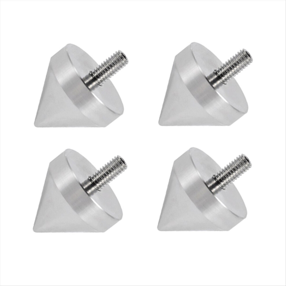 4Pcs Aluminium Alloy Speaker Stand Feet Cone Floor Foot Nail Isolation For Enhanced Audio Performance M10 4853798081067