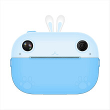 Children Point-and- Camera High-Resolution Color Photography for Dual Lens Selfie Kids Cartoon Blue