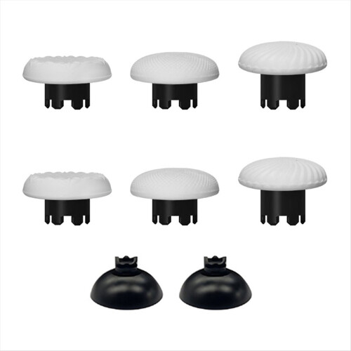 8PCS Thumbsticks Swap Thumb Sticks Joysticks Replacement for //Switch Pro/ Series Controllers White 1