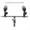 For MAS020 Double Microphone Stand Stereo Recording Dual 3