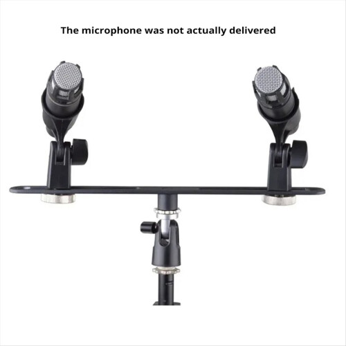 For MAS020 Double Microphone Stand Stereo Recording Dual 2