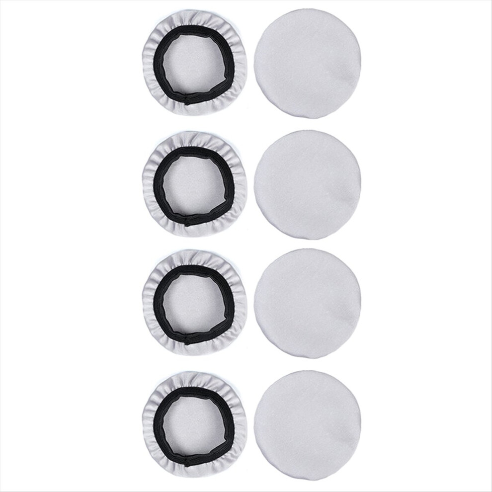 4 Pairs 8Cm Elastic Earpad Covers Headphone Stretchable And Washable Sanitary Earcup Protectors Grey 4853798081951