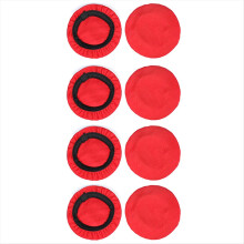 4 Pairs 8CM Elastic Earpad Covers Headphone Stretchable and Washable Sanitary Earcup Protectors Red