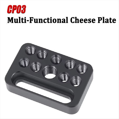 CP03 Mini Multi-Functional Cheese Plate,Porous Connection Quick Installation Board for Camera Cage on Guide Rail Block 2