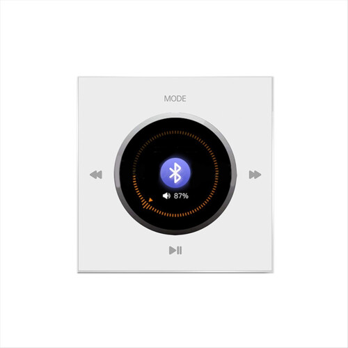 Wall-Mounted Bluetooth Audio Control Panel 86 with 2x25W Amplifier Ceiling Speakers for Home Background Music System B 1