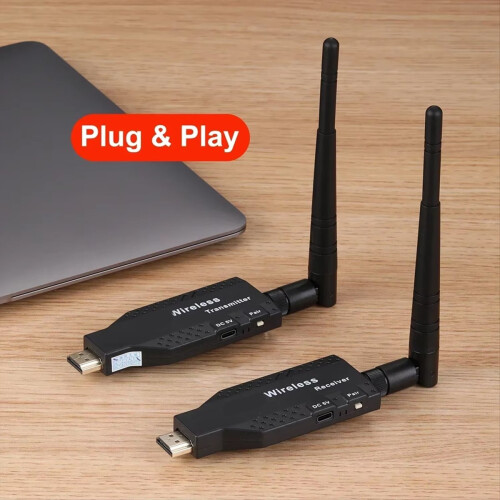 Wireless Transceiver Video Transmitter Receiver -Compatible Extender Screen Adapter Switch DVD PC to TV 2
