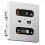 12w Universal Wall Panel Socket with Usb-A Usb-C Retractable Charging Cable ,Mobile Phone Tablet Type C Outlet 1