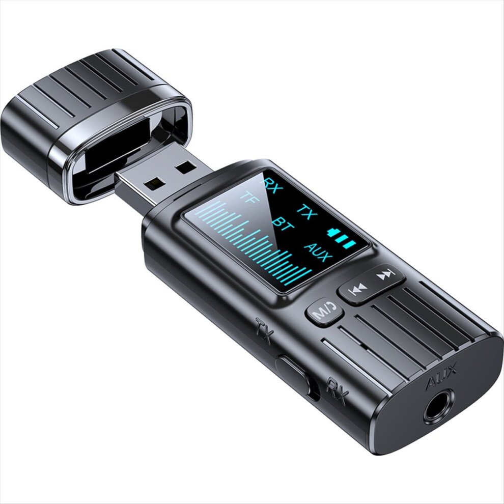 Wireless Handsfree Calling Car Kit Receiver Adapter 3.5Mm Aux Audio Support Tf Card Mp3 Player 4853798093626