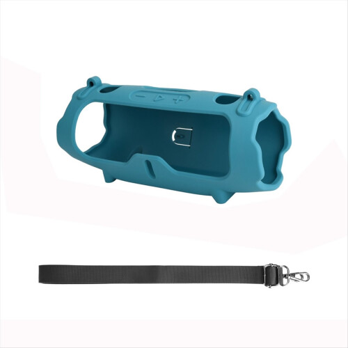 Portable Silicone Cover Case for Charge 6 Bluetooth Speaker, Protective Charge6 Speaker Blue 2