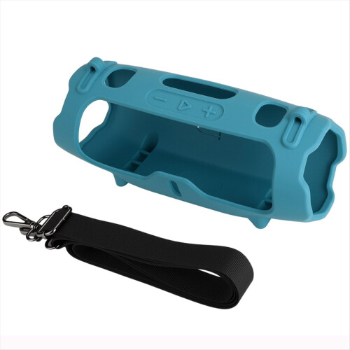 Portable Silicone Cover Case for Charge 6 Bluetooth Speaker, Protective Charge6 Speaker Blue 1