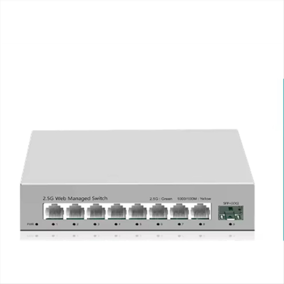 2.5Gbe Smart Managed Switch 8 Port 2500M Network 10G Sfp+ Slot Web Link Aggregation Homelab Setup Eu Plug 4853798093305