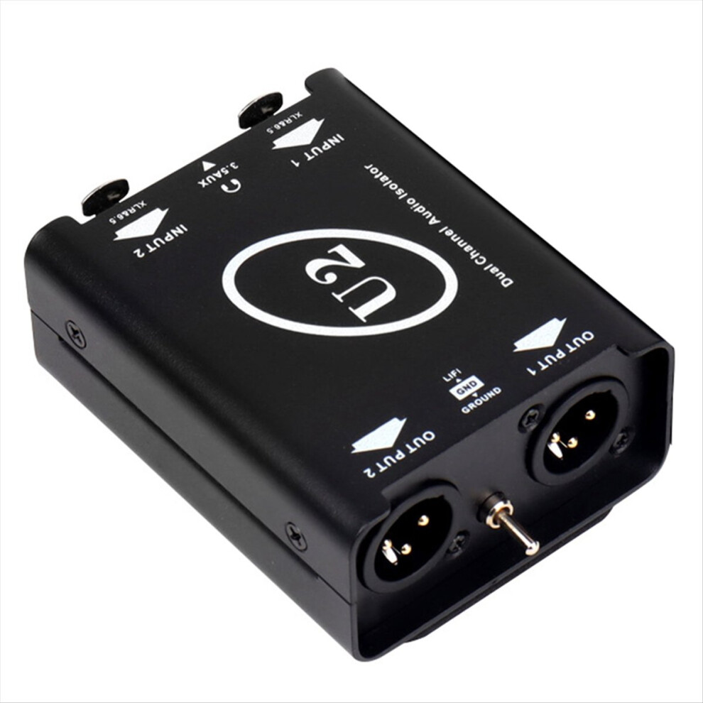 New U2 Audio Isolator 3.5 To Xlr Dual Channel Current Sound Eliminates 4853798000099