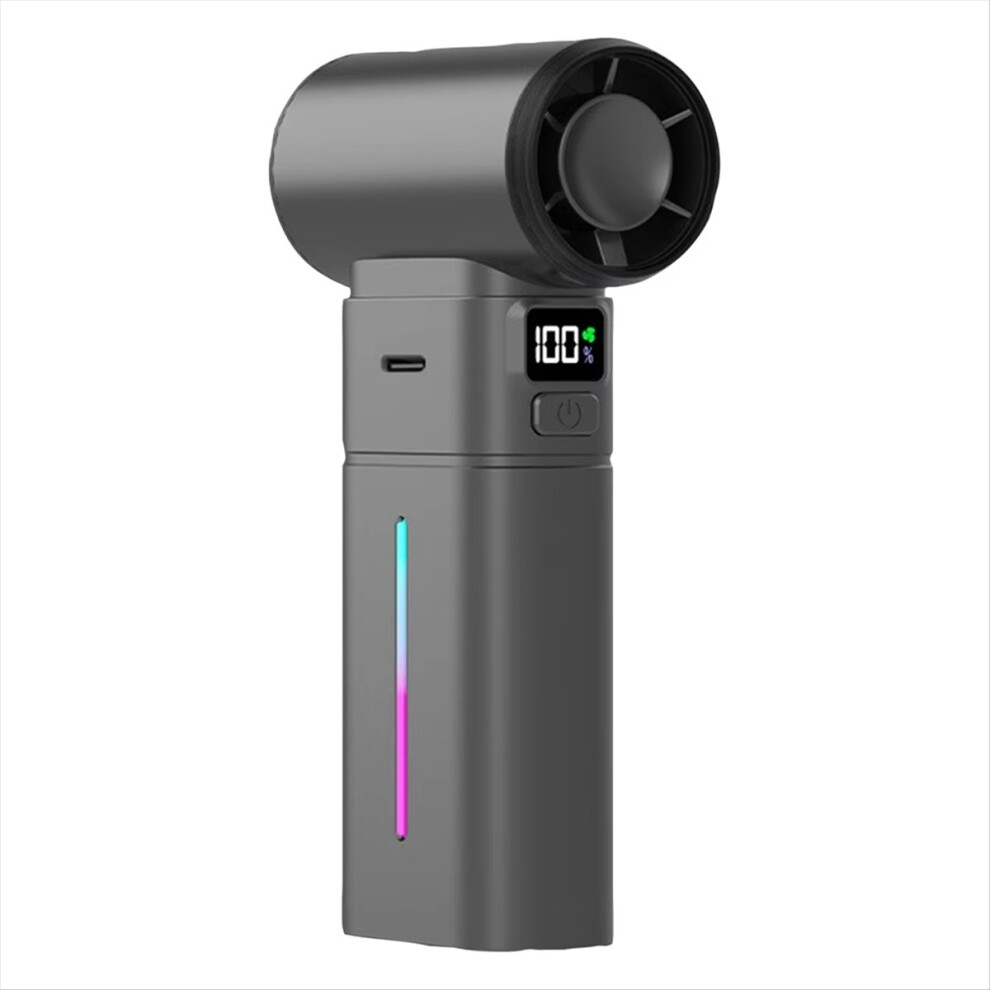 Summer Handheld Mini Violent Fan Adjustment Lighting Folding USB Rechargeable Blower Turbo-image-OPC-PMGMSYT-NEW