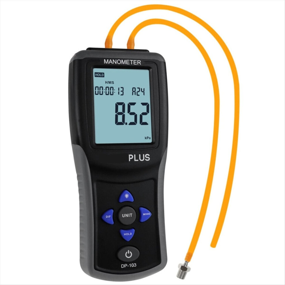Manometer Digital Electronic Handheld Differential Pressure Gauge Air Meter Barometer With Backlit Display 4853798005087