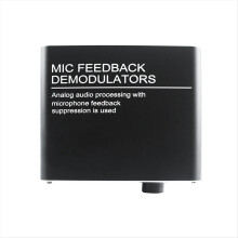 4 Channels Microphone Anti-Howling Device, Front Stage Effector,Suppressor Frequency Shift Equalizer Black EU Plug