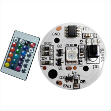 5V Low Voltage LED Lights Plate Color RGB Lamp Board 3W Colorful Gradient Source IR 24-Key Wireless Remote Switch