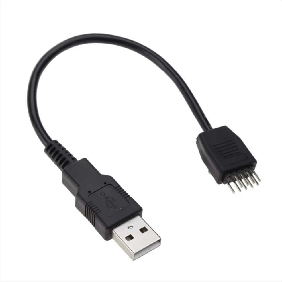 9 Pin Usb Header To Cable, 2.0 Type A Male Motherboard Cable Cord 4853798009337