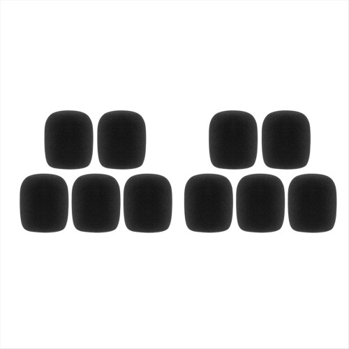 10pcs Mic Cover Microphone Windscreen for Most Handheld Windshield Thick Breathable Foam Protector 1