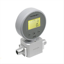 NPT1/4 Digital Display Mass Flow Meter AMS2106 Compressed Air Oxygen Nitrogen Gas 0-200L/Min