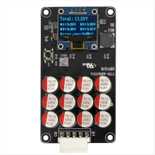 New Lithium Battery Active Balancer 5.5A 4S 12V Li-Ion/Lifepo4/NCA Equipped with OLED Screen Capacitor