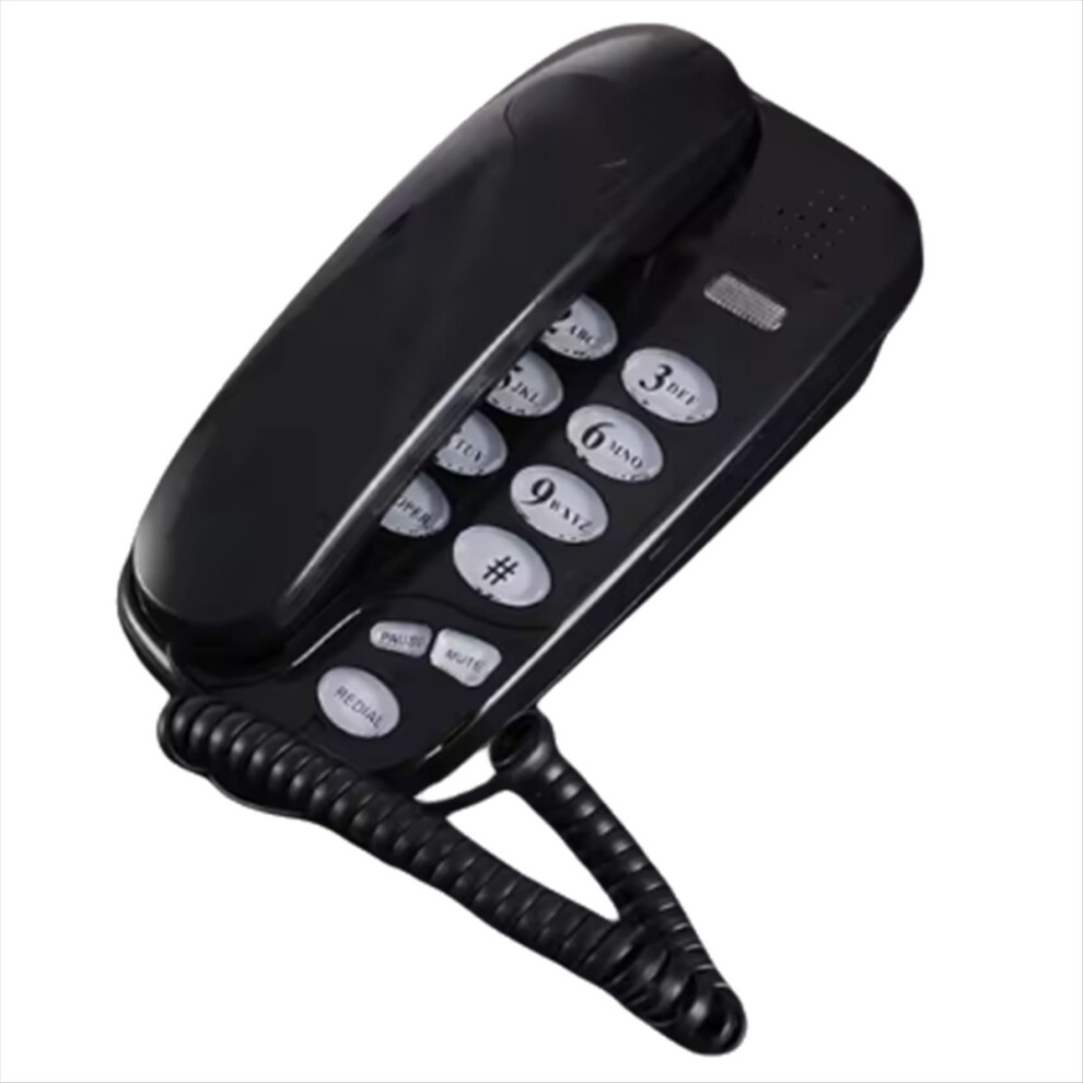 -580 Big Button Corded Phone Telephones Landline with Call Light Redial Pause Support Wall Mount or Desk-image-OPC-PMGMWDF-NEW