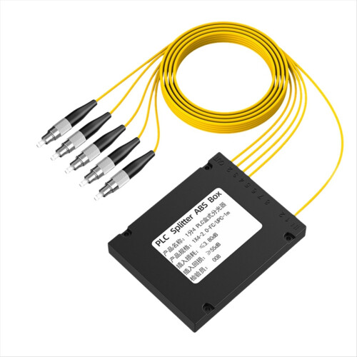 FC/UPC Fiber Optic Splitter Box PLC ABS Optical 1/4