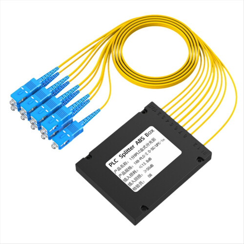 SC/UPC Fiber Optic Splitter Box PLC ABS Optical 1/8