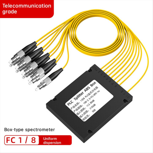 FC/UPC Fiber Optic Splitter Box PLC ABS Optical 1/8 2