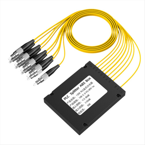 FC/UPC Fiber Optic Splitter Box PLC ABS Optical 1/8 1