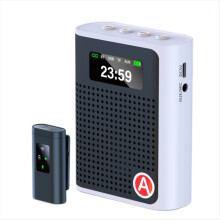 Digital Display Wireless Collar Amplifier Little Bee Multi-Function Portable Speaker for Teacher Tour Guide