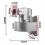 Wall-Mounted Bracket Face Recognition Machines Access Control Multi-Angle Adjustment Universal Aluminum Alloy Base 10