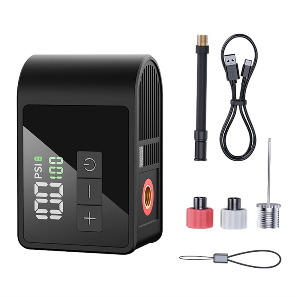 Mini Electric Bike Pump ,120 Psi, Charge, Auto Shut-Off, Integrated Pressure Gauge Led For Road Bikes Light 4854219267701