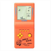 Nostalgic Pocket Game Classic Retro Handheld Players for Console Children'S Machine Kids Puzzle Toys Orange