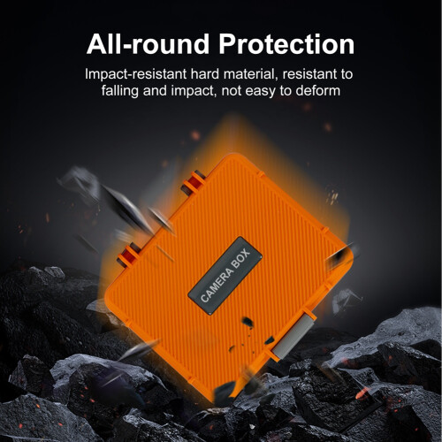 Portable Action Camera Storage Box Protective for 5 Pro /4/3 Accessories Orange 2