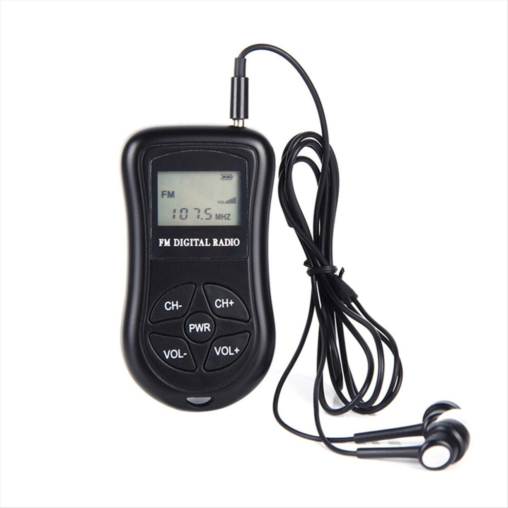 Portable Fm Digital Radio Display Stereo Receiver For Conference Rehearsal Low Power Reception 4854219275508