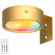 Picture Lights LED Art Display Light Battery Operated Dimmable Painting Spotlight 13 Lighting Modes for Paintings Gold