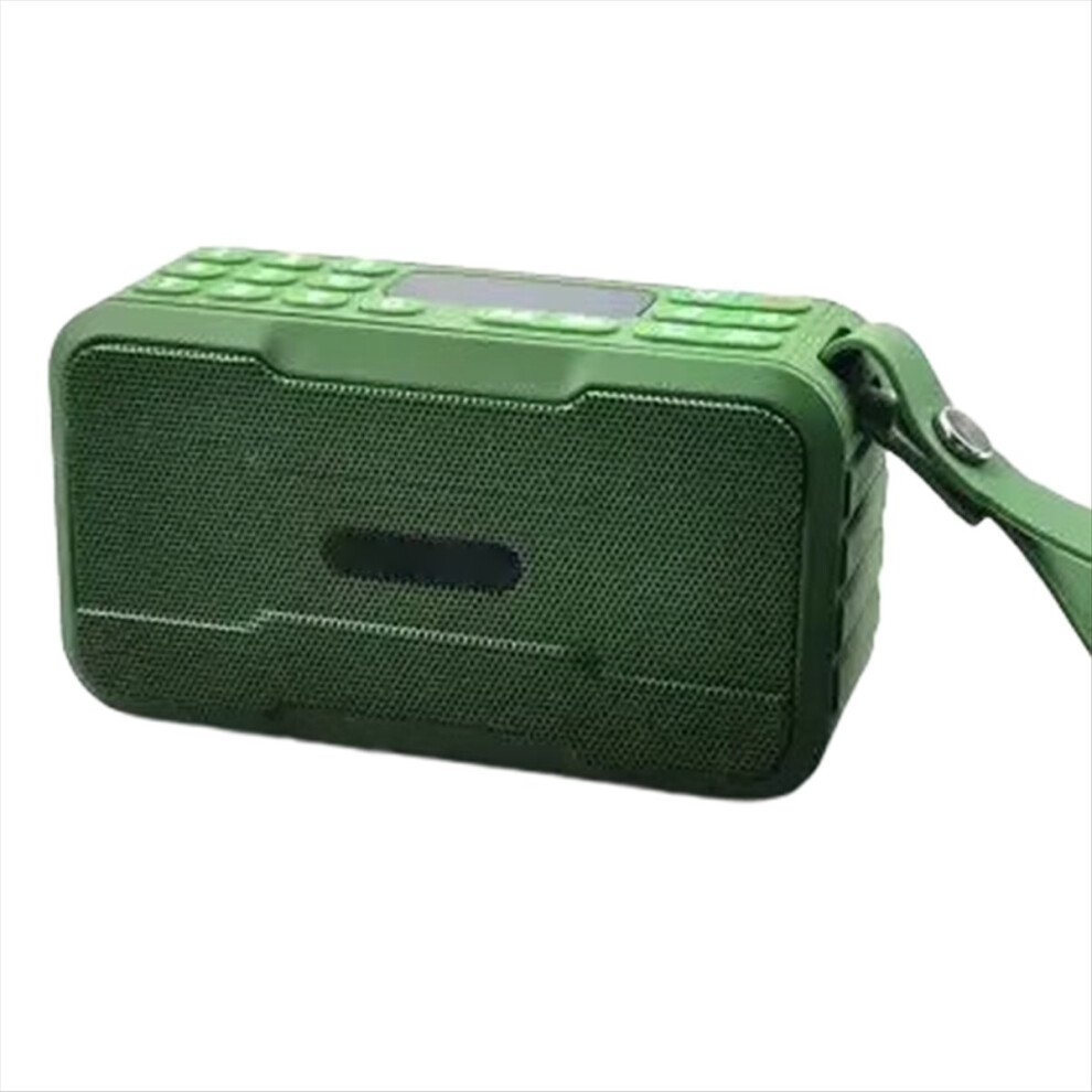 Portable Radio Fm Mini Bluetooth Radios Speaker Hifi Sound Soundbar Subwoofer Handsfree Music Player Recorder With Mic,A 4854219273054