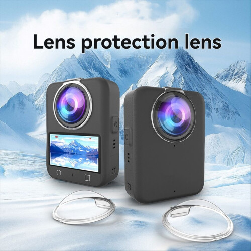 For 360 Panoramic Camera Lens Protector+Screen Protector Anti-Collision Anti-Scratch Protective Cover 2