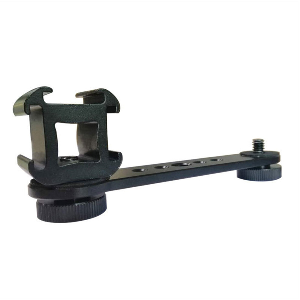 Triple Cold Shoe Extension Bracket Aluminium Alloy Microphone Stand Mount Adapter For Tripod Monopod Stabilizer 4854219273412