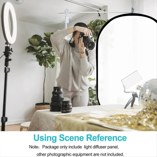 White Diffuser Foldable Light Diffusion Panel Reflector Production Video Studio Photography Portrait Shot 2