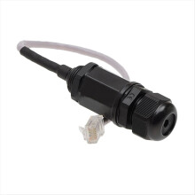 M22 Ethernet LAN Adapter RJ45 Waterproof Connector 25cm Network Cable Shielded IP67 Protection Socket DHL