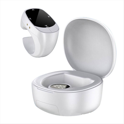 -12Pro E-Book Page Turner Bluetooth Wireless Ring Remote Control Touch Screen Clicker Video Photo Taking White 1