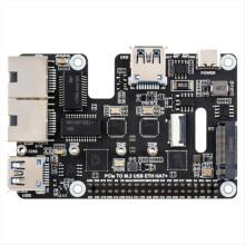 PCIe to USB 3.2 Gen1 / 2.5G ETH M.2 NVMe Adapter for 5 Supports Protocol Solid State Drive