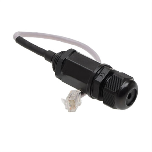 M22 Ethernet LAN Adapter RJ45 Waterproof Connector 25cm Network Cable Shielded IP67 Protection Socket DHL 1