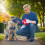 Pet Leash 4.5M Multifunctional LED Flashlight Extendable Blue 2