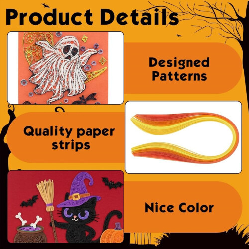 20 Sets Halloween Paper-Quilling Kit 2