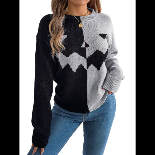 Halloween Sweaters for Women Grey S 1
