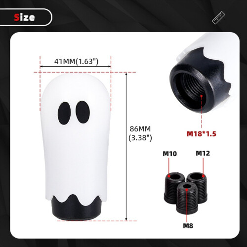 Car Gear Shift Knob Halloween Style Ghost Shift Knob A 2